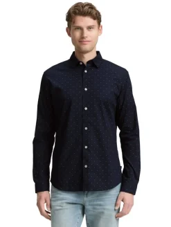 Tom Tailor Kauluspaidat*paita 1047335 38505 Navy minimal design