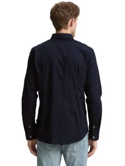 Tom Tailor Kauluspaidat*paita 1047335 38505 Navy minimal design