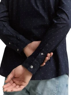 Tom Tailor Kauluspaidat*paita 1047335 38505 Navy minimal design