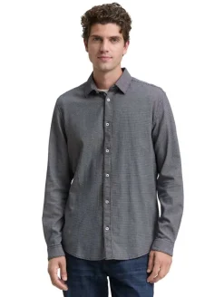 Tom Tailor Kauluspaidat*paita 1047336 38510 Navy squared structure