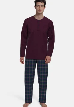 Tom Tailor Yöasut*pyjamapaita 71041-5609 421 Red-medium melange