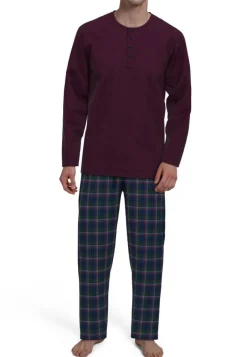 Tom Tailor Yöasut*pyjamapaita 71041-5609 421 Red-medium melange