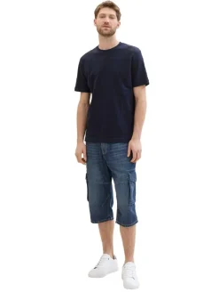 Tom Tailor Shortsit*shortsit 1041427 10119 Used mid stone blue denim