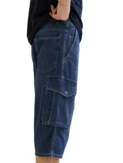 Tom Tailor Shortsit*shortsit 1041427 10119 Used mid stone blue denim