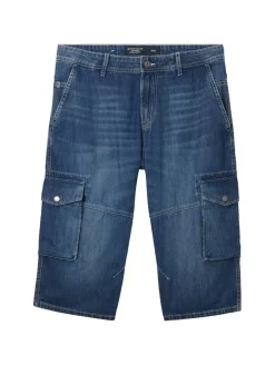 Tom Tailor Shortsit*shortsit 1041427 10119 Used mid stone blue denim