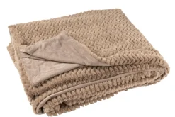 Sisustustekstiilit*Torkkupeitto 130x180 cm taupe
