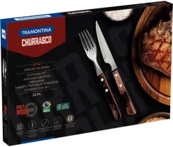 Tramontina Aterimet*pihviaterimet Churrasco 12 os. polywood