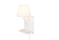 Trio Lighting Sisustusvalaisimet*Comfort seinävalaisin E14 mattavalkoinen latau