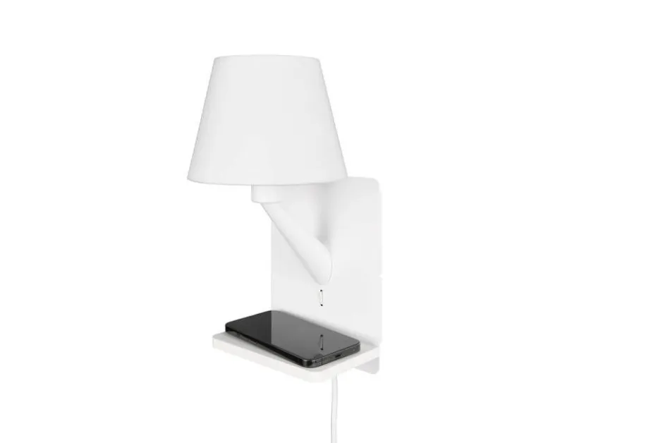 Trio Lighting Sisustusvalaisimet*Comfort seinävalaisin E14 mattavalkoinen latau