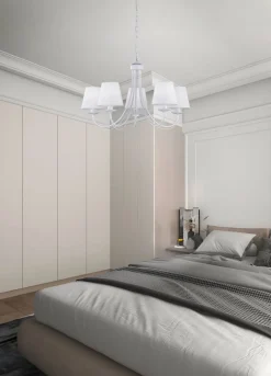 Trio Lighting Sisustusvalaisimet*kattokruunu Cortez 5-os E14 mattavalkoinen