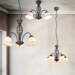 Trio Lighting Sisustusvalaisimet*kattokruunu Rustica 3-os E27 rustiikki