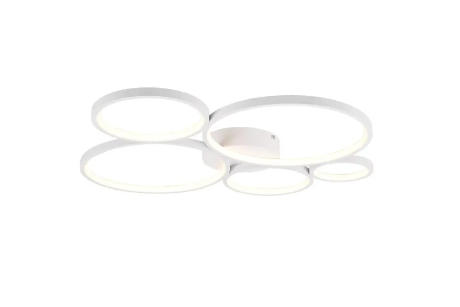 Trio Lighting Sisustusvalaisimet*kattovalaisin Rondo LED 5-os mattavalkoinen