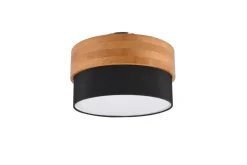 Trio Lighting Sisustusvalaisimet*kattovalaisin Seasons 30 cm E14 musta/puu