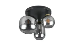 Trio Lighting Sisustusvalaisimet*kattovalaisin Diva 3-os E27 mattamusta/kromatt