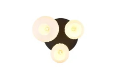Trio Lighting Sisustusvalaisimet*kattovalaisin Diva 3-os E27 mattamessinki/valk