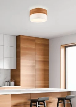 Trio Lighting Sisustusvalaisimet*kattovalaisin Seasons 30 cm E14 valkoinen/puu