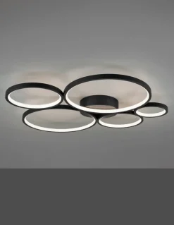 Trio Lighting Sisustusvalaisimet*kattovalaisin Rondo LED 5-os mattamusta