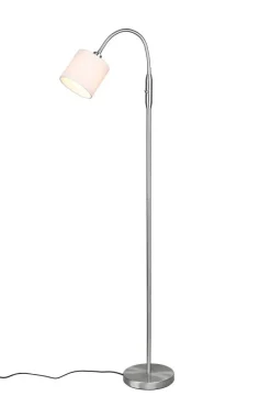 Trio Lighting Sisustusvalaisimet*lattiavalaisin Tommy 1-os E14 harjattu teräs/v