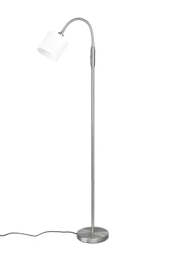 Trio Lighting Sisustusvalaisimet*lattiavalaisin Tommy 1-os E14 harjattu teräs/v