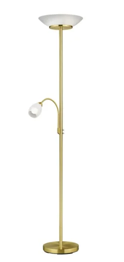 Trio Lighting Sisustusvalaisimet*lattiavalaisin Gerry E27+E14 mattamessinki