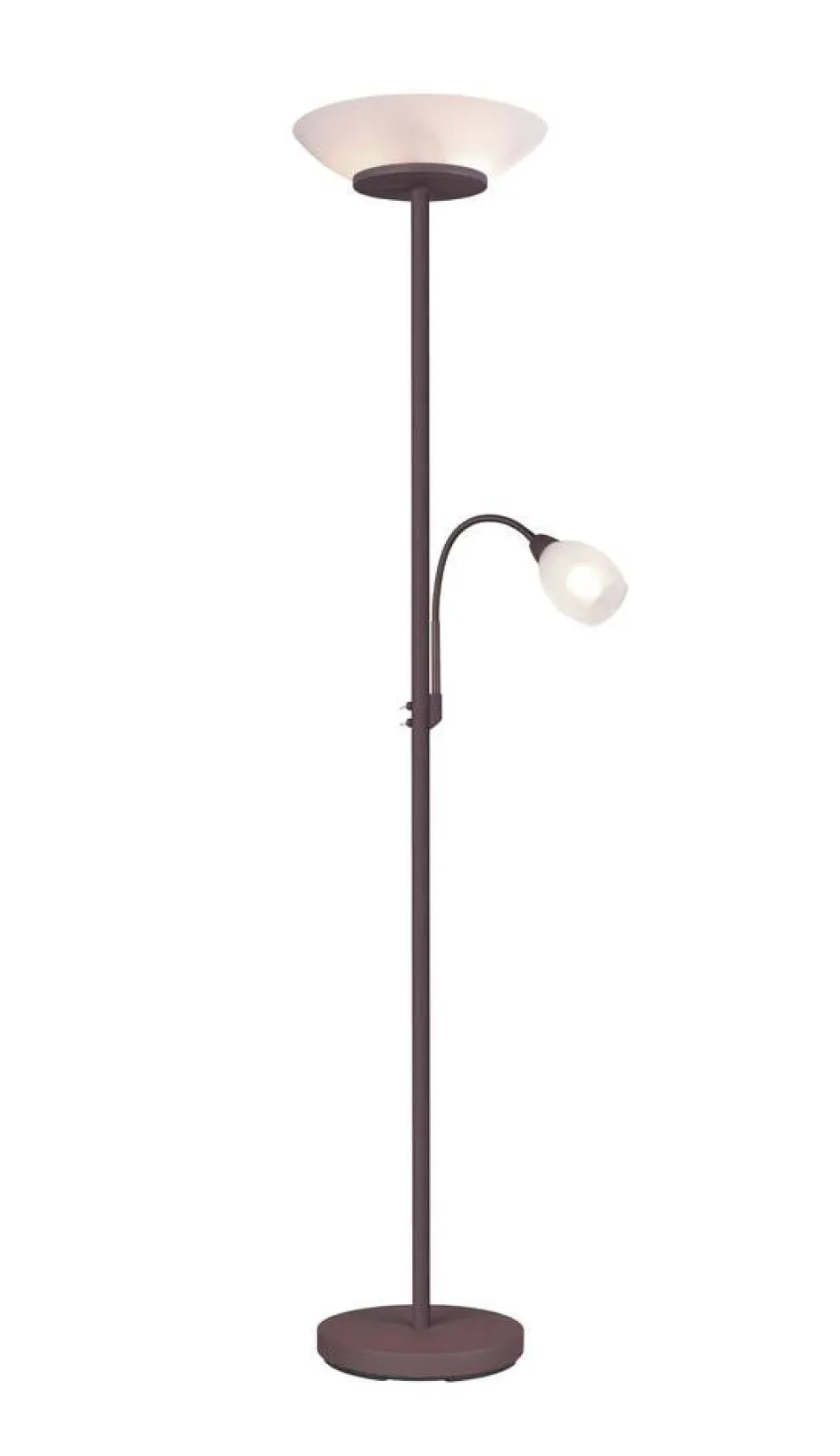 Trio Lighting Sisustusvalaisimet*lattiavalaisin Gerry E27+E14 rustiikki