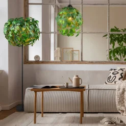 Trio Lighting Sisustusvalaisimet*lattiavalaisin Leavy 3xE14 vihreä