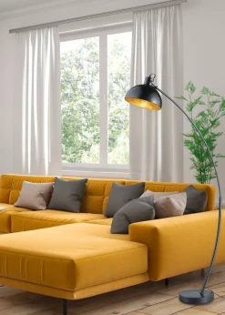 Trio Lighting Sisustusvalaisimet*lattiavalaisin Recife E27 musta/kulta