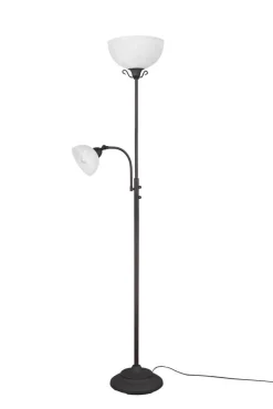 Trio Lighting Sisustusvalaisimet*lattiavalaisin Country E27+E14 rustiikki