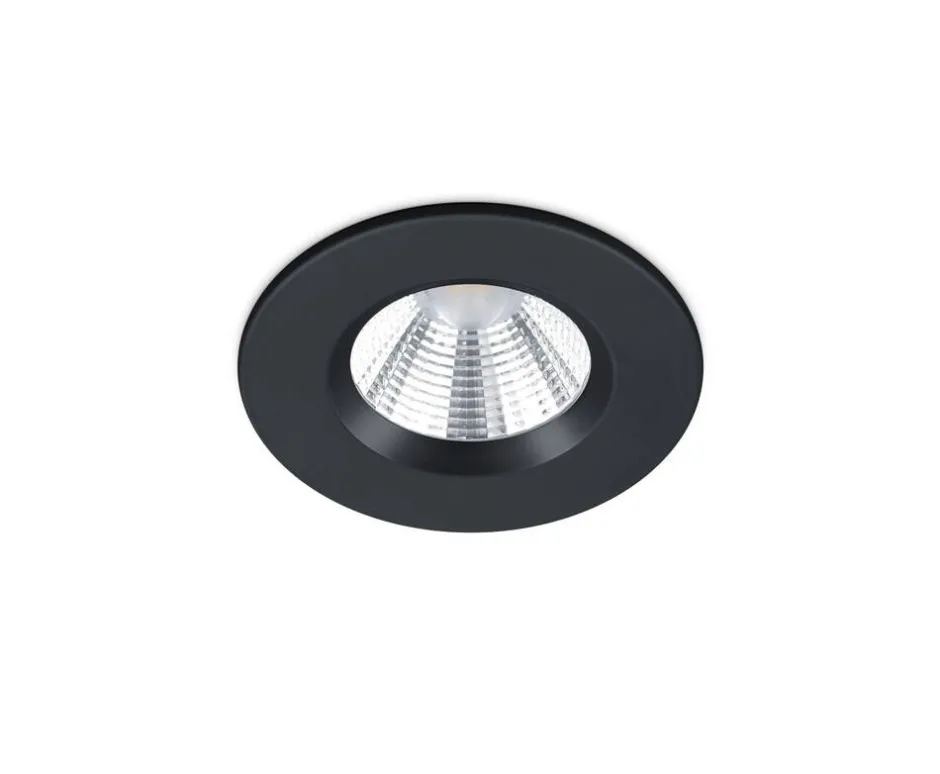 Trio Lighting Sisustusvalaisimet*LED alasvalo Zagros IP65 mattamusta pyöreä