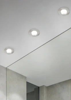 Trio Lighting Sisustusvalaisimet*LED alasvalo Zagros IP65 harjattu teräs pyöreä