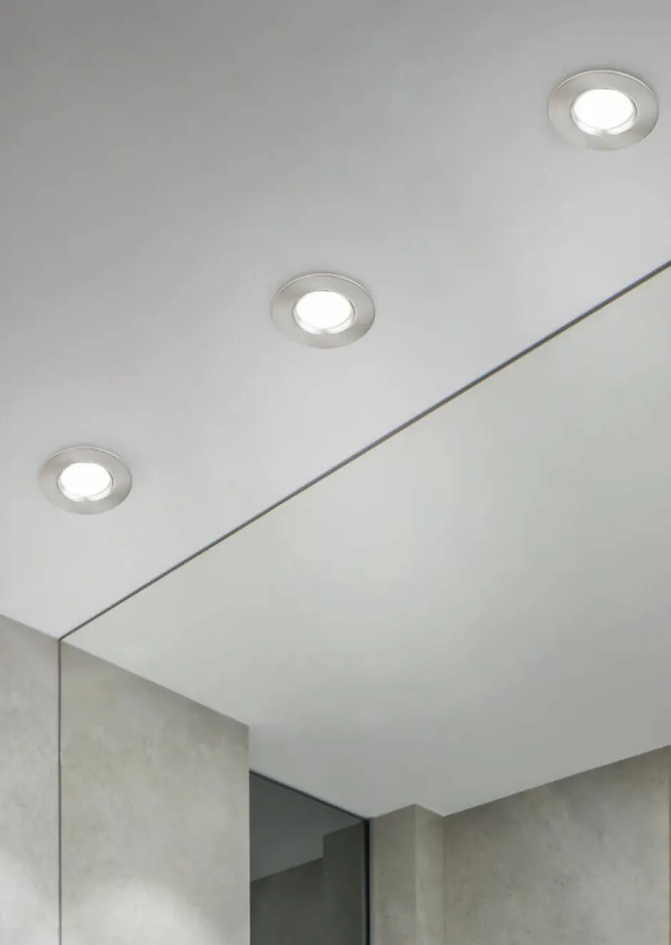 Trio Lighting Sisustusvalaisimet*LED alasvalo Zagros IP65 harjattu teräs pyöreä