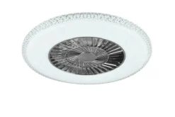 Trio Lighting Sisustusvalaisimet*LED kattotuuletin Harstad kromi starlight
