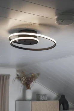 Trio Lighting Sisustusvalaisimet*LED kattovalaisin Zibella mattamusta SCANDI