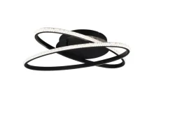 Trio Lighting Sisustusvalaisimet*LED kattovalaisin Lane mattamusta/kristalliefe