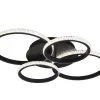 Trio Lighting Sisustusvalaisimet*LED kattovalaisin Cires mattamusta/kristallief