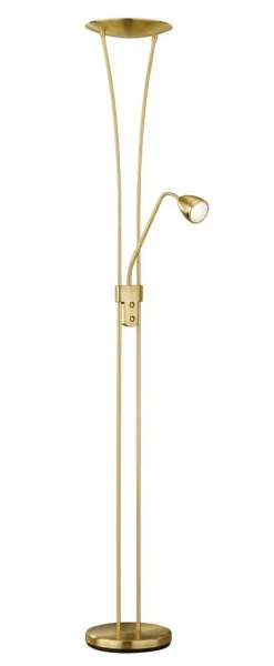 Trio Lighting Sisustusvalaisimet*LED lattiavalaisin Arizona uplighter messinki
