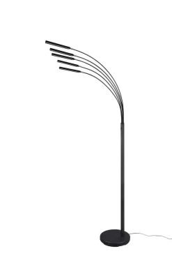 Trio Lighting Sisustusvalaisimet*LED lattiavalaisin Reed mattamusta