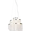 Trio Lighting Sisustusvalaisimet*LED riippuvalaisin Pomp 38 cm kromi/kirkas