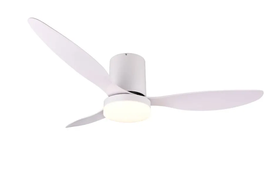 Trio Lighting Sisustusvalaisimet*LED tuuletinkattovalaisin Göteborg mattavalkoi