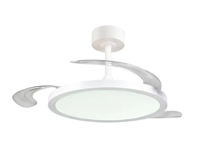 Trio Lighting Sisustusvalaisimet*LED tuuletinkattovalaisin Kasfjord mattavalkoi