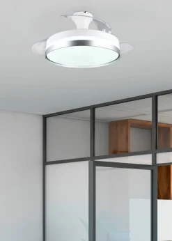 Trio Lighting Sisustusvalaisimet*LED tuuletinkattovalaisin Lindberg titaani sta