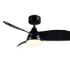 Trio Lighting Sisustusvalaisimet*LED tuuletinkattovalaisin Helsinki mattamusta