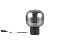 Trio Lighting Sisustusvalaisimet*pöytävalaisin Diva E27 mattamusta/kromattu