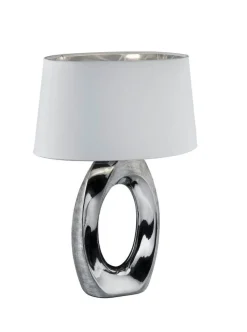 Trio Lighting Sisustusvalaisimet*pöytävalaisin Taba 52 cm E27 hopea/valkoinen