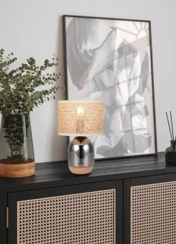 Trio Lighting Sisustusvalaisimet*pöytävalaisin Tara 33 cm E27 beige/kromattu