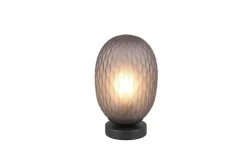 Trio Lighting Sisustusvalaisimet*pöytävalaisin Facette E27 mattamusta/savu