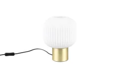 Trio Lighting Sisustusvalaisimet*pöytävalaisin Diva E27 mattamessinki/valkoinen