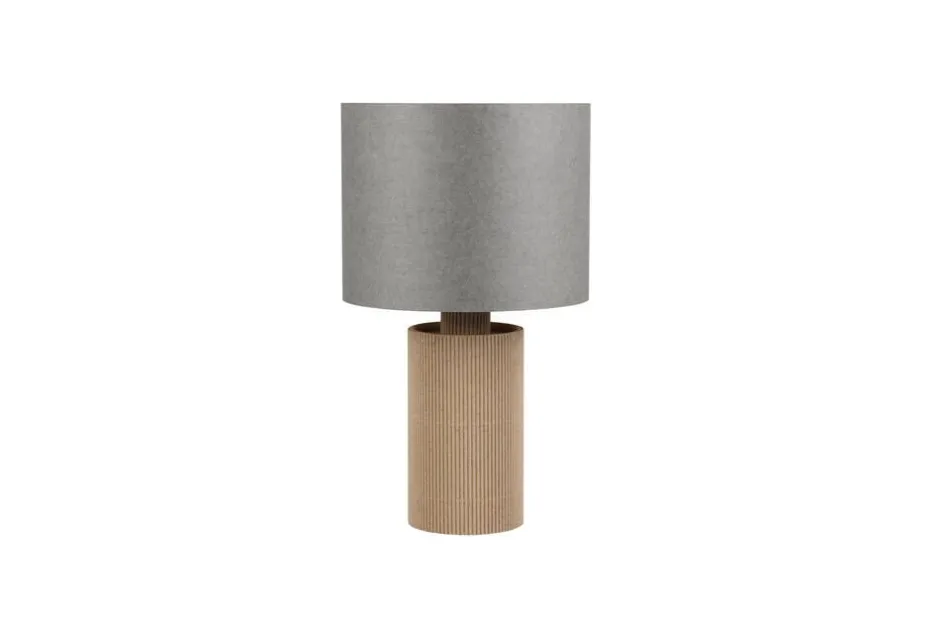 Trio Lighting Sisustusvalaisimet*pöytävalaisin Canio 27 cm E27 puu/harmaa