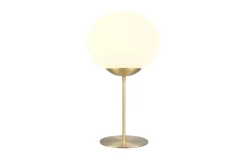 Trio Lighting Sisustusvalaisimet*pöytävalaisin Fomento E27 mattamessinki/valkoi