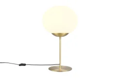 Trio Lighting Sisustusvalaisimet*pöytävalaisin Fomento E27 mattamessinki/valkoi